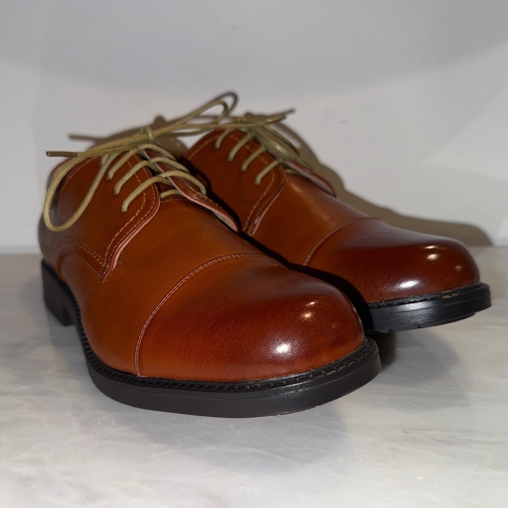 Bruno Marc Cap Toe Oxfords Brown Dress Shoes Downing-01 Men’s Size 9.5 | NWOT